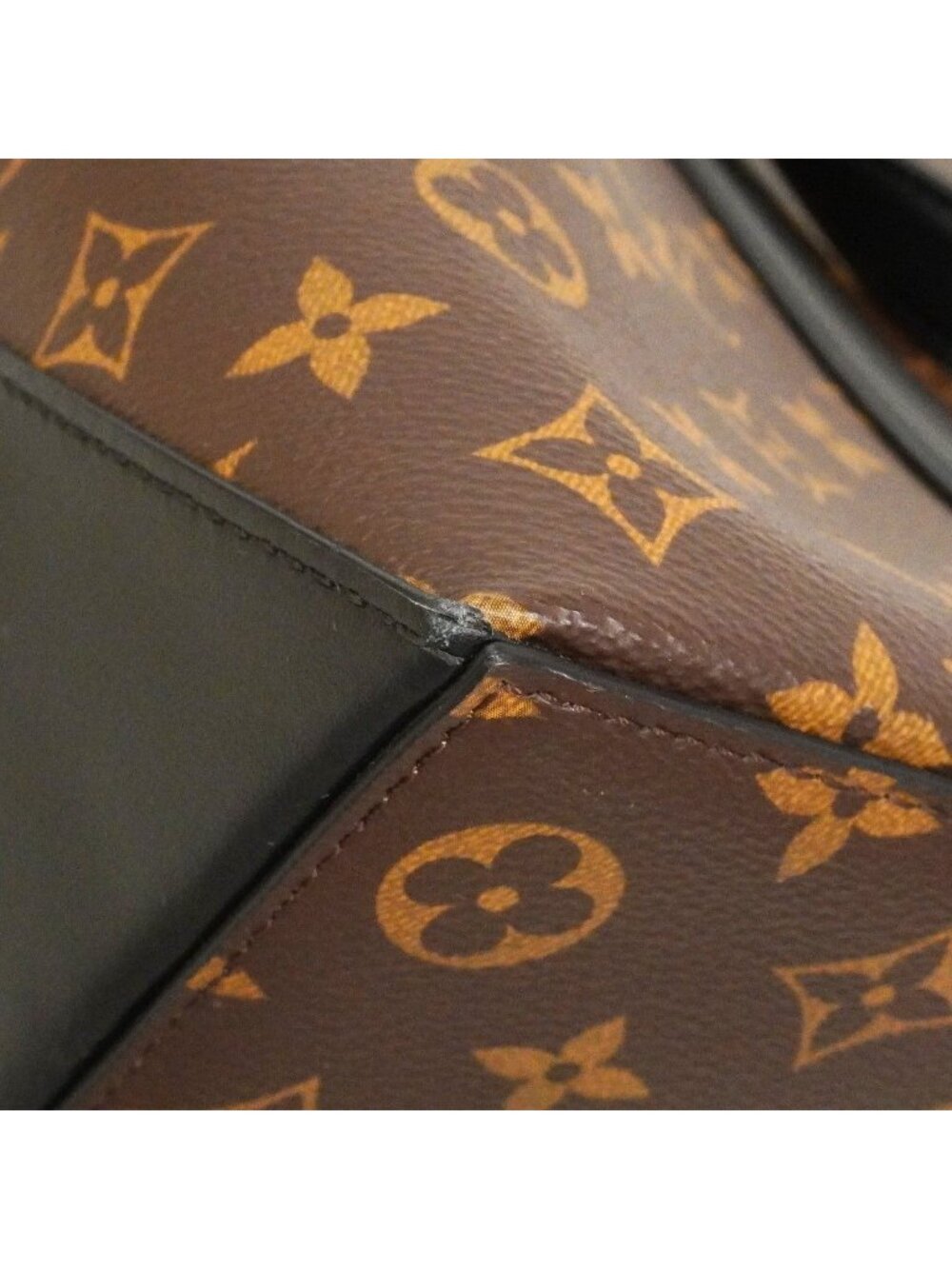 Louis Vuitton Tote Monogram Macassar Weekend PM Brown Noir 2-Way - Picture 6 of 10